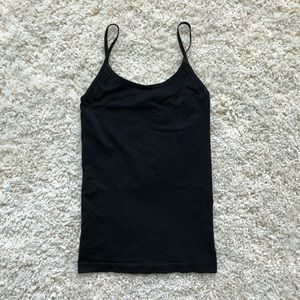 Basic black stretch camisole
